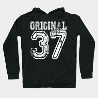 Original 37 2037 1937 T-shirt Birthday Gift Age Year Old Boy Girl Cute Funny Man Woman Jersey Style Hoodie